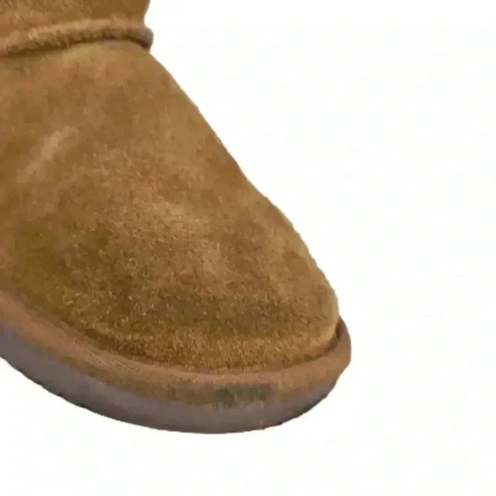 Ugg Kids Tan Victoria Mini Dots Suede Boots 8